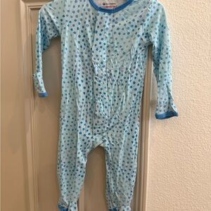 Magnetic Me Footie Onsie - Blue Sparkle (Dots)
